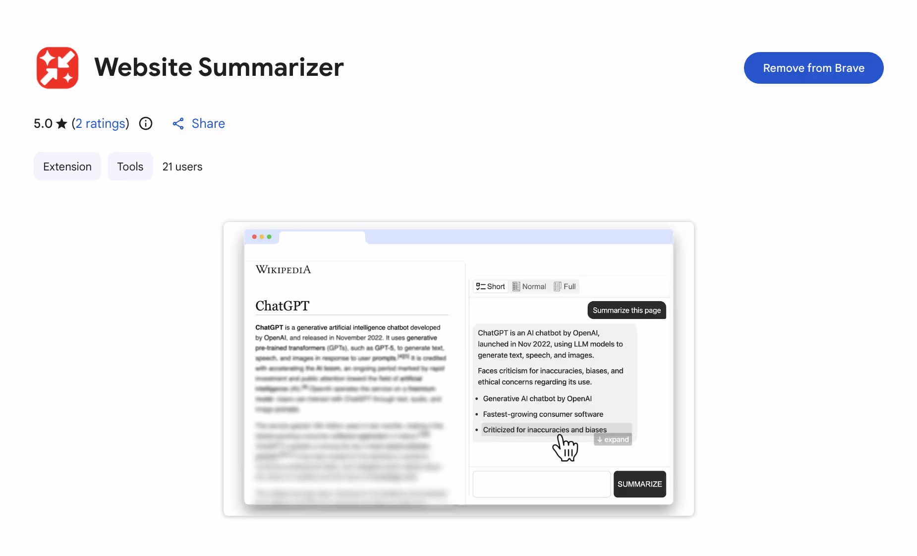 Website Summarizer